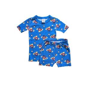 Hanna Andersson Short John Pajama Set‎ Marvel Captain Marvel Size 4